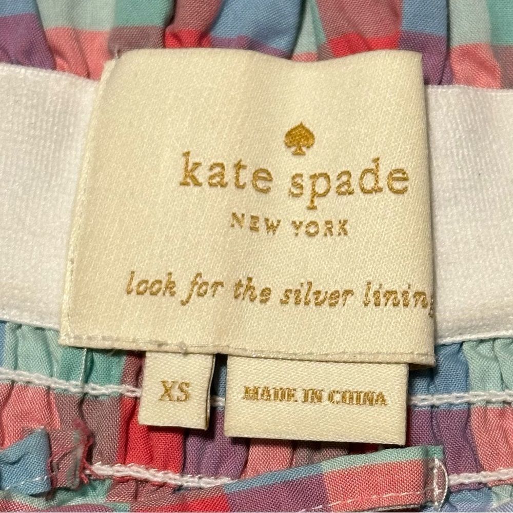 Kate Spade Broome Street Madras Off-Shoulder Dress - Picture 6 of 7